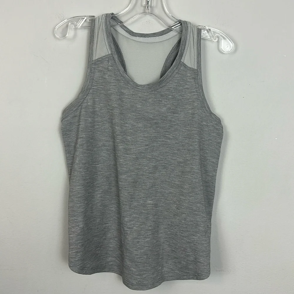 Athleta Girl Comeback Tank Top Grey Heather Sz XS/6